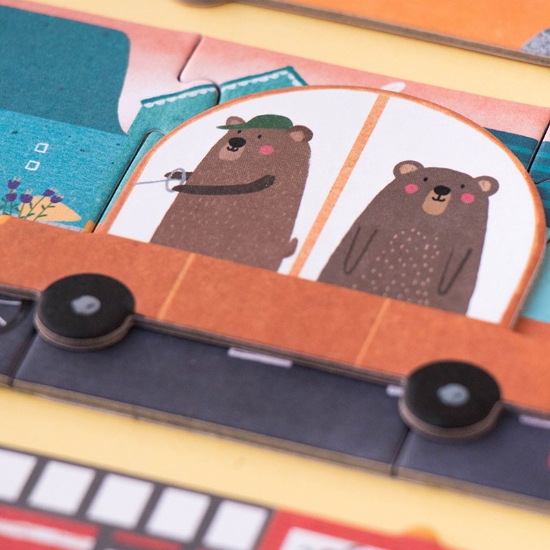 puzzle y juego de coches